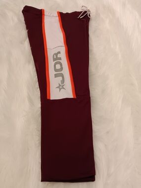 Athletic Wear with Stylish Orange And White Trim Panel